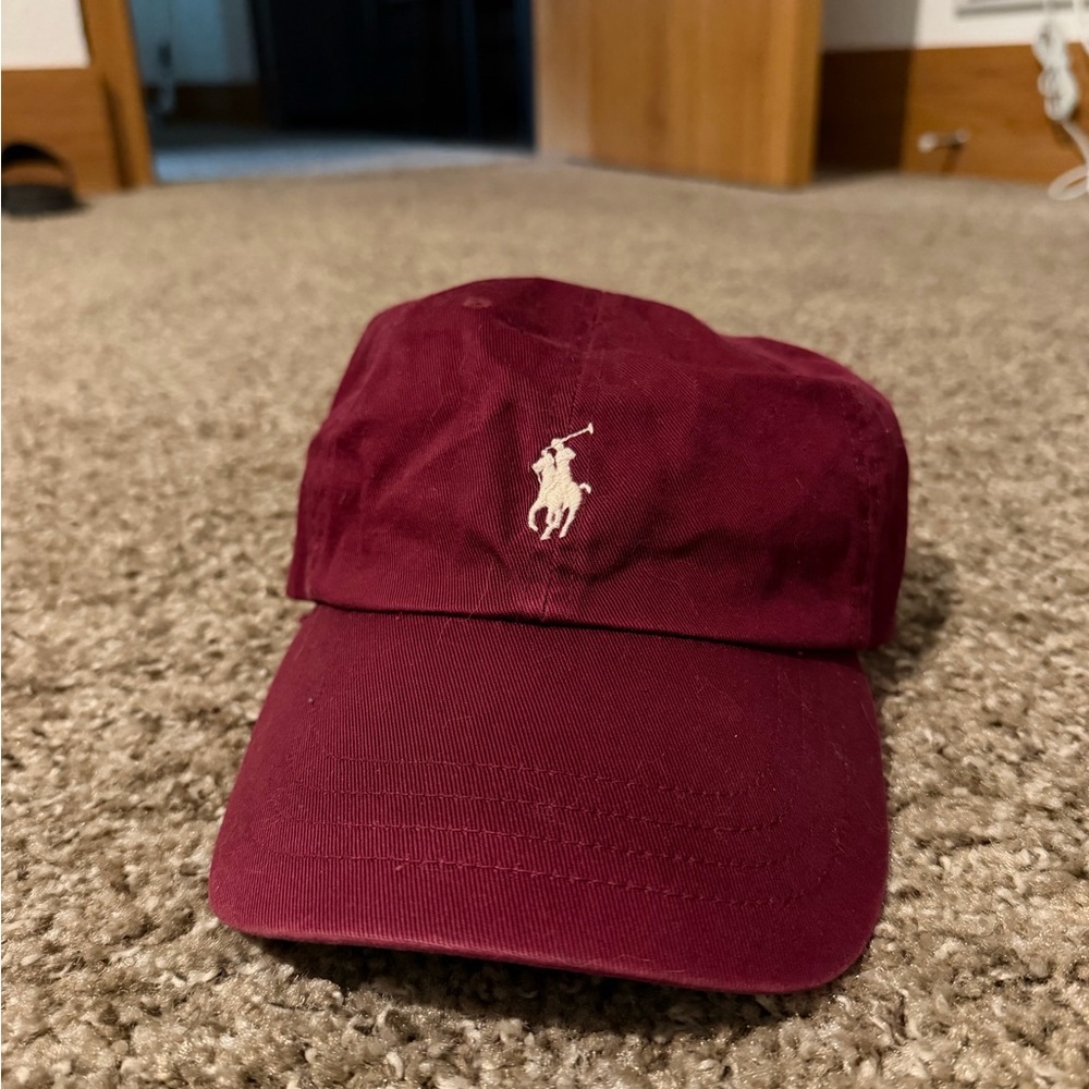 Burgundy/Maroon Polo Ralph Lauren Baseball Cap Classic Logo